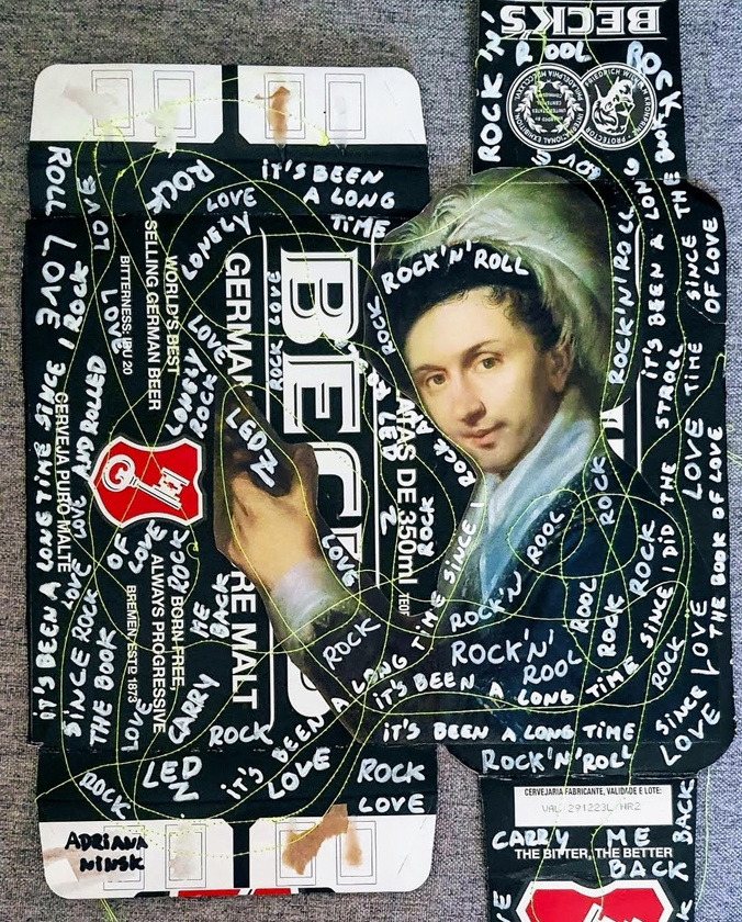 Colagem analógica em técnica mista